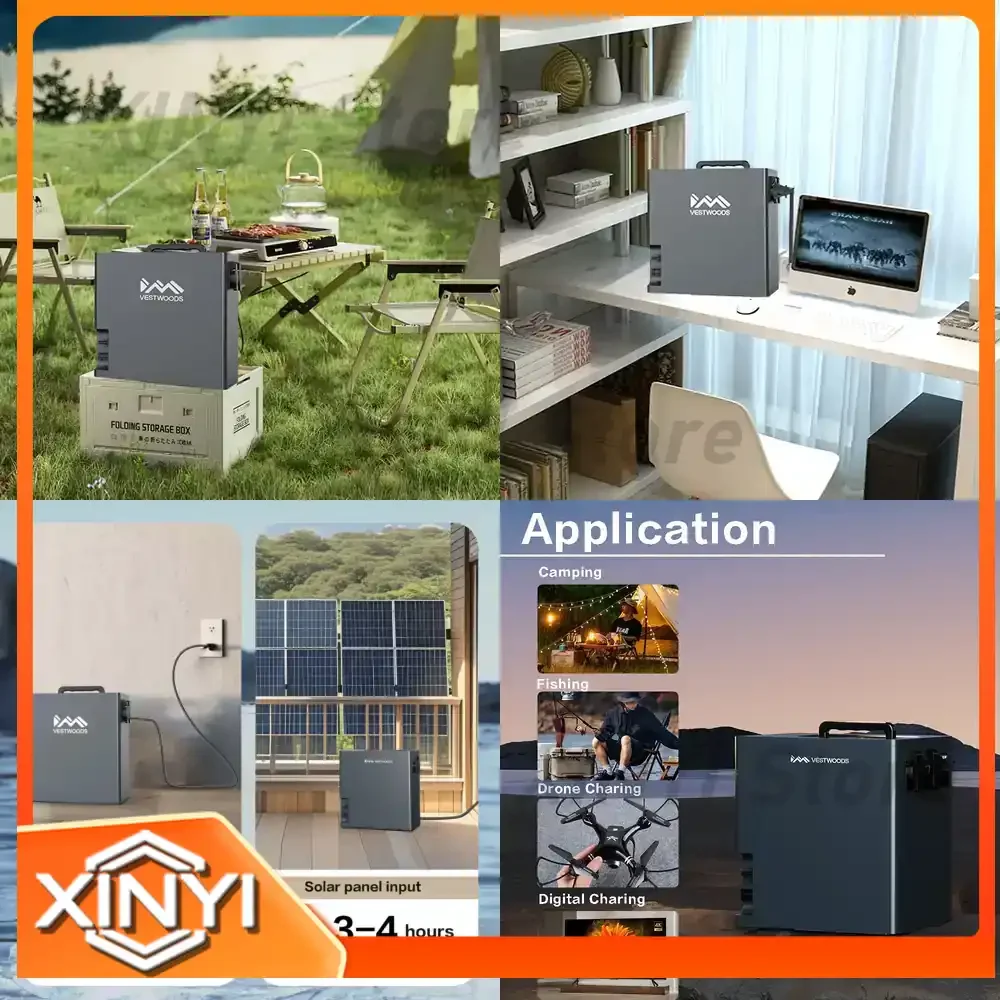 1000W 220V Portable Power Station for Lifepo4 Battery Solar Generator Camping Power Bank Energy System Solar Power Station