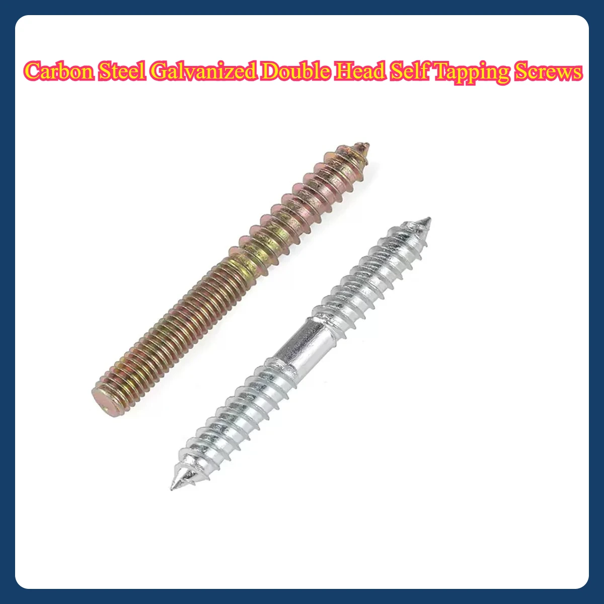 

Carbon Steel Galvanized Double Head Self Tapping Screws/Furniture Sofa Staircase Bolts