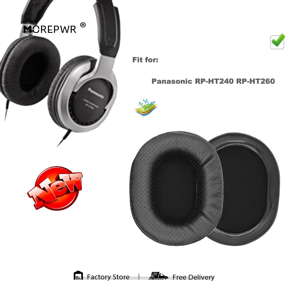 

Morepwr запасные амбушюры для Panasonic RP-HT240 RP-HT260, детали для гарнитуры, Кожаная подушка, бархатные амбушюры, чехол для наушников