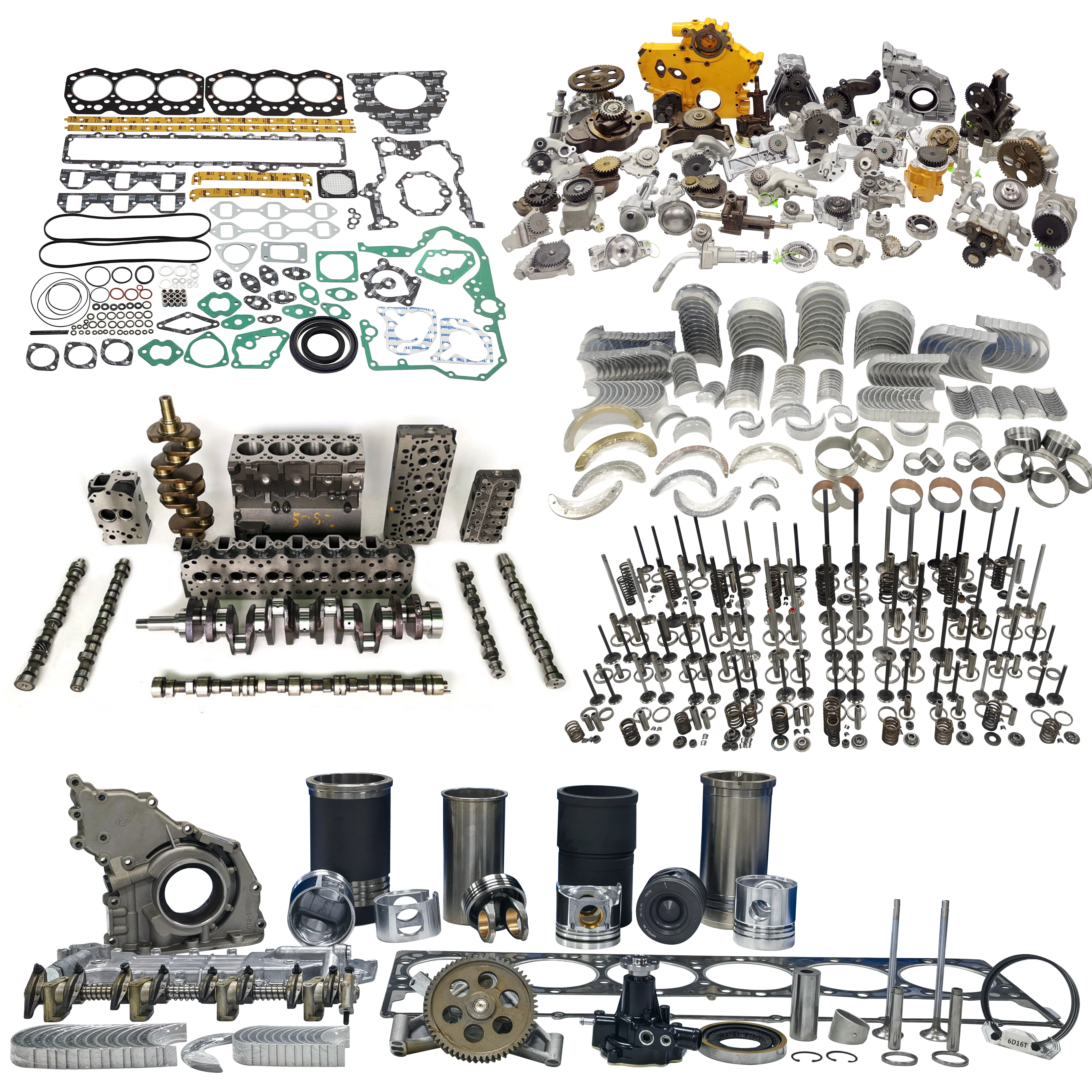 Applicable to Overhaul Set for Perkins 1103 1004 1104 1104C 1104D 1106 1006 403C 403D 404C 404D Engine Crankshaft Piston Bearing