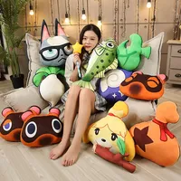 Animal Crossing Plushes Pillow Keychain Anime Figure Tom Nook Timmy Tommy Cosplay Sofa Cushion Kawaii Backpack Pendant Kids Toys