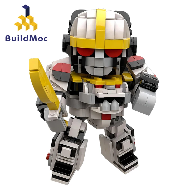 MOC Powered Deformation Mecha Tiger Zord Robot Building Block Set For Morphin Dinosaur Team Rangers Bricks Megazord Children Toy