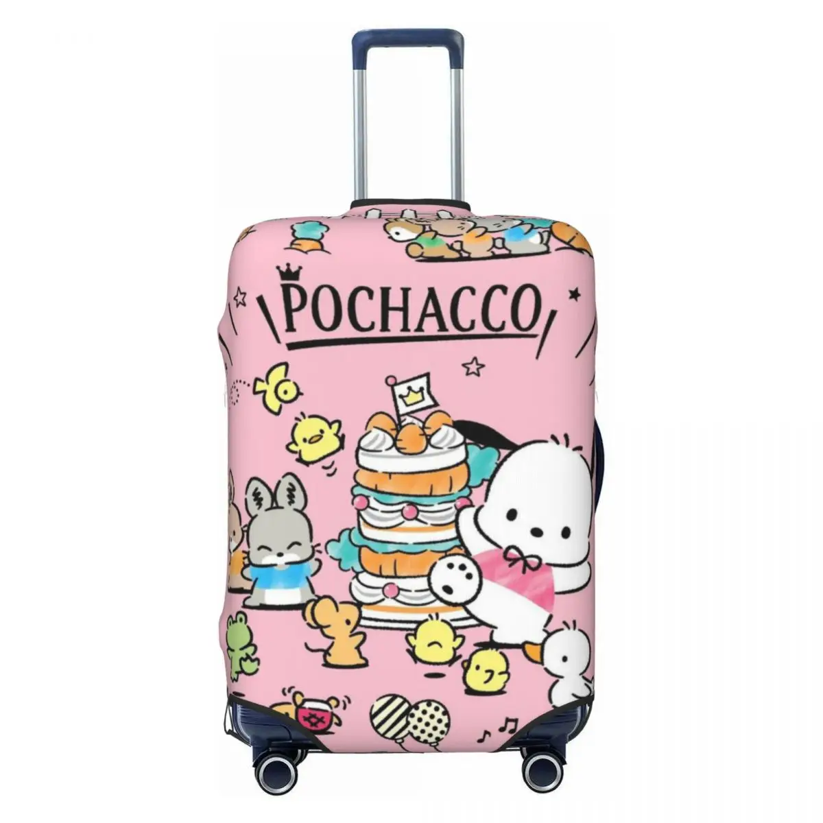 

Custom Pochacco Wallpaper Luggage Cover Fashion Suitcase Protector Covers Suit For 18-32 inch