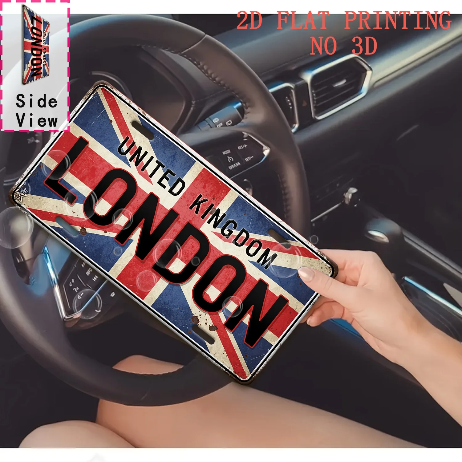 Placa de Metal Vintage 'LONDON - Home Decor London avaliação e preço