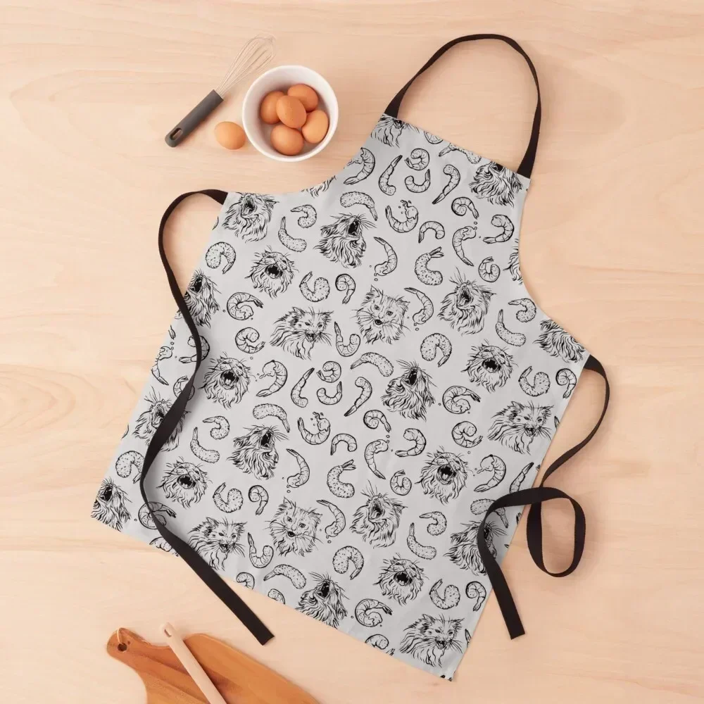 

Shrimpy Dreamz, Thurston the Cat Pattern Apron House Things For Home And Kitchen Kitchen Apras For Women Apron
