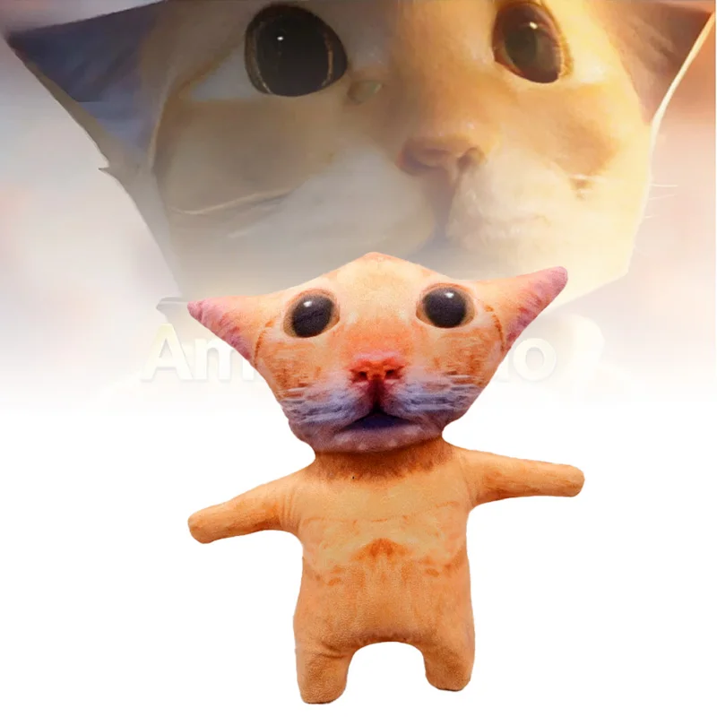 

15cm Cute Amiga Dido Cat Plush Toys Wowwow Cat Dolls Plushies Simulation Stuffed Animals Birthday Holiday Gift Kids Collectible