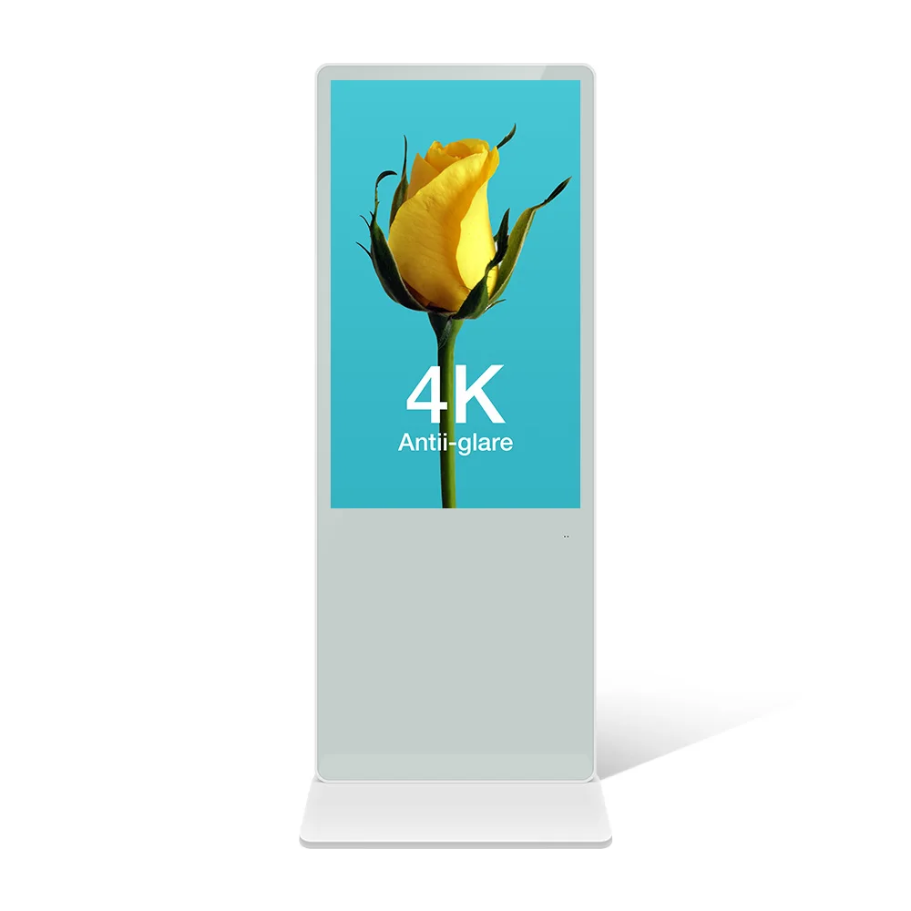43 55 65 Inch Floor Standing Touchscreen 4K Digital Signage Kiosk Advertising Display For Hotel Mall