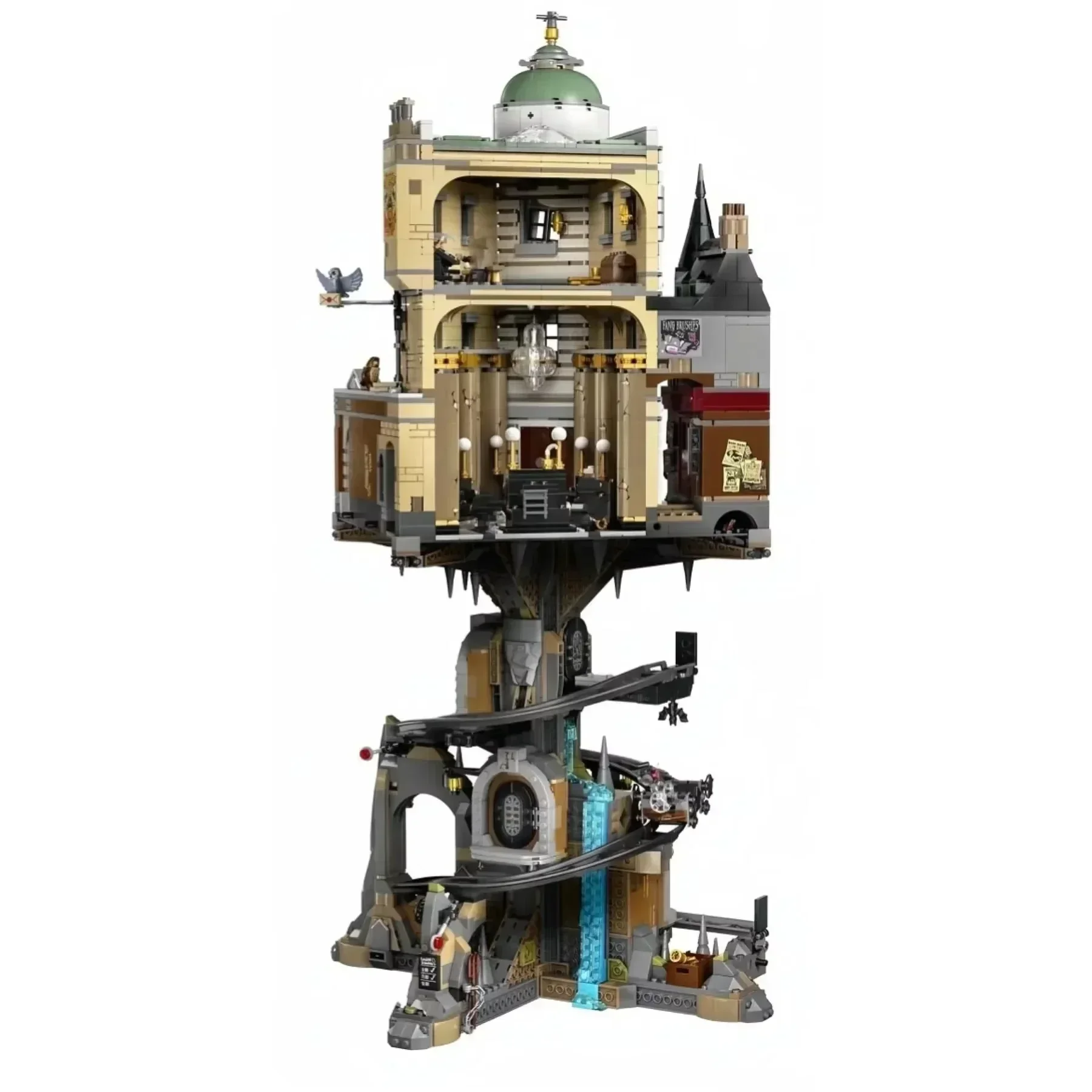 Klassische Bank Street View Modellbausatz Modellbausätze Baustein Blöcke Spielzeug für Kinder Weihnachtsgeschenk 4803 Stück