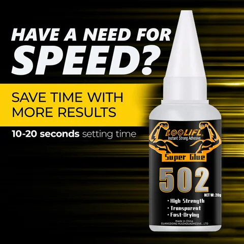 REACH Certified CA Glue | Fast-Curing Instant Super Adhesive for Metal/Plastic/Glass/Wood | Industrial & DIY High-super glue