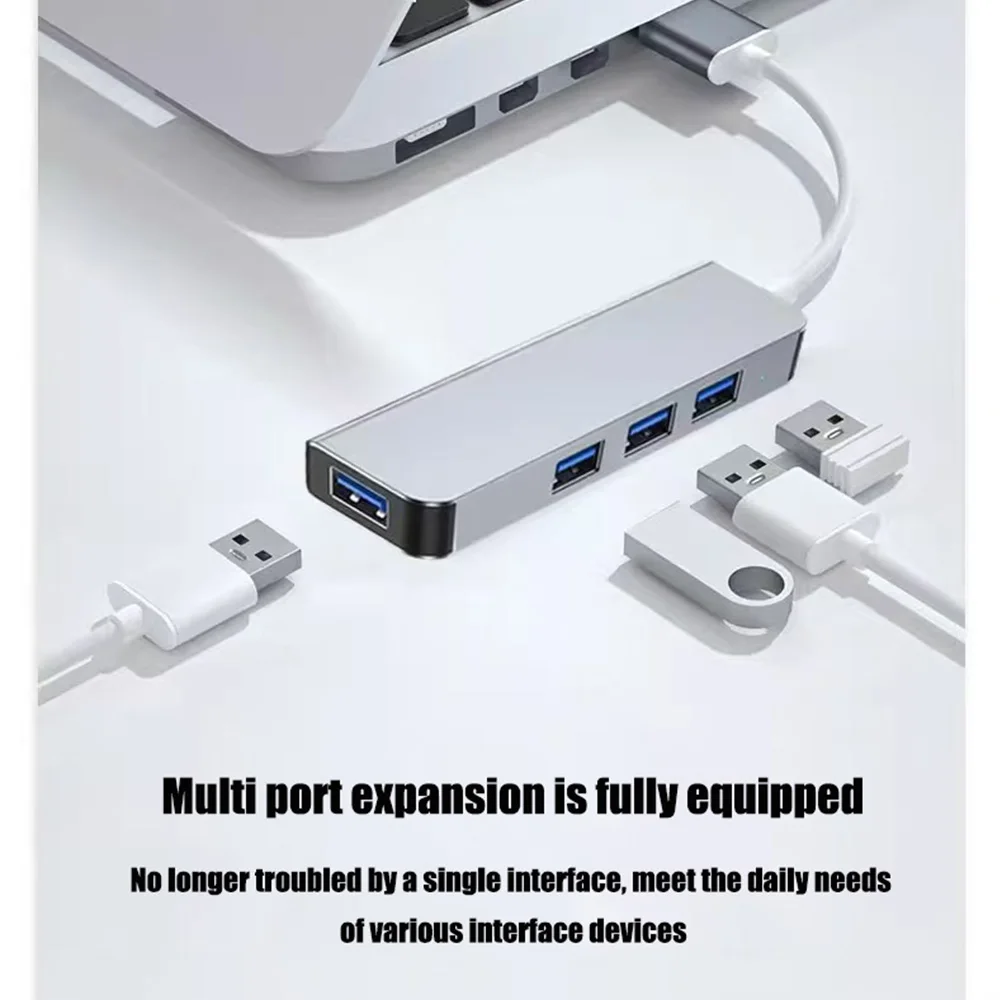 HUB USB 3.0 2.0 4in1 Buchse Laptop Tablet Verteilungsgerät USB-Anschluss Erweiterung