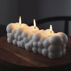 Large 29CM Cloud Candle Silicone Mold Cuboid Bubble Ball Magic Cube Cake Chocolate Silicone Mold Baking Tool Supplies soap mold