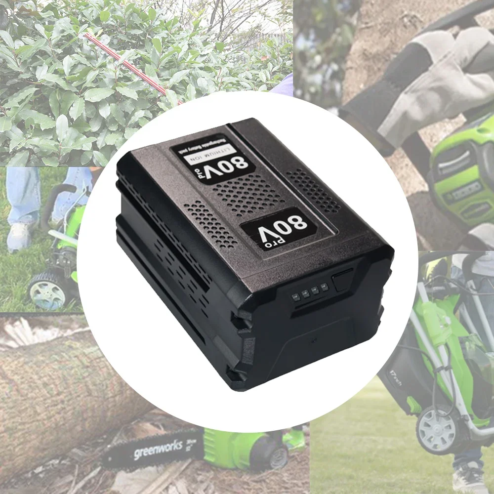 بطارية ليثيوم أيون 80 فولت GBA80150 GBA80150 GBA80200 GBA80250 GBA80300 لبطارية بديلة Greenworks PRO 80 فولت 10000 مللي أمبير في الساعة
