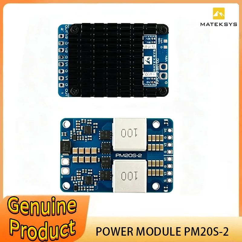 MATEK POWER MODULE PM20S-2 With Two independent Step-Down Voltage Regulators 9V to 85V DC IN 25K Voltage Divider for FPV Drone