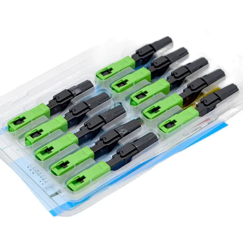 

200pcs NEW FTTH Embedded Fiber Optic Fast Connector SC UPC / APC Carrier Grade Single Mode Quick Connector Special Wholesale