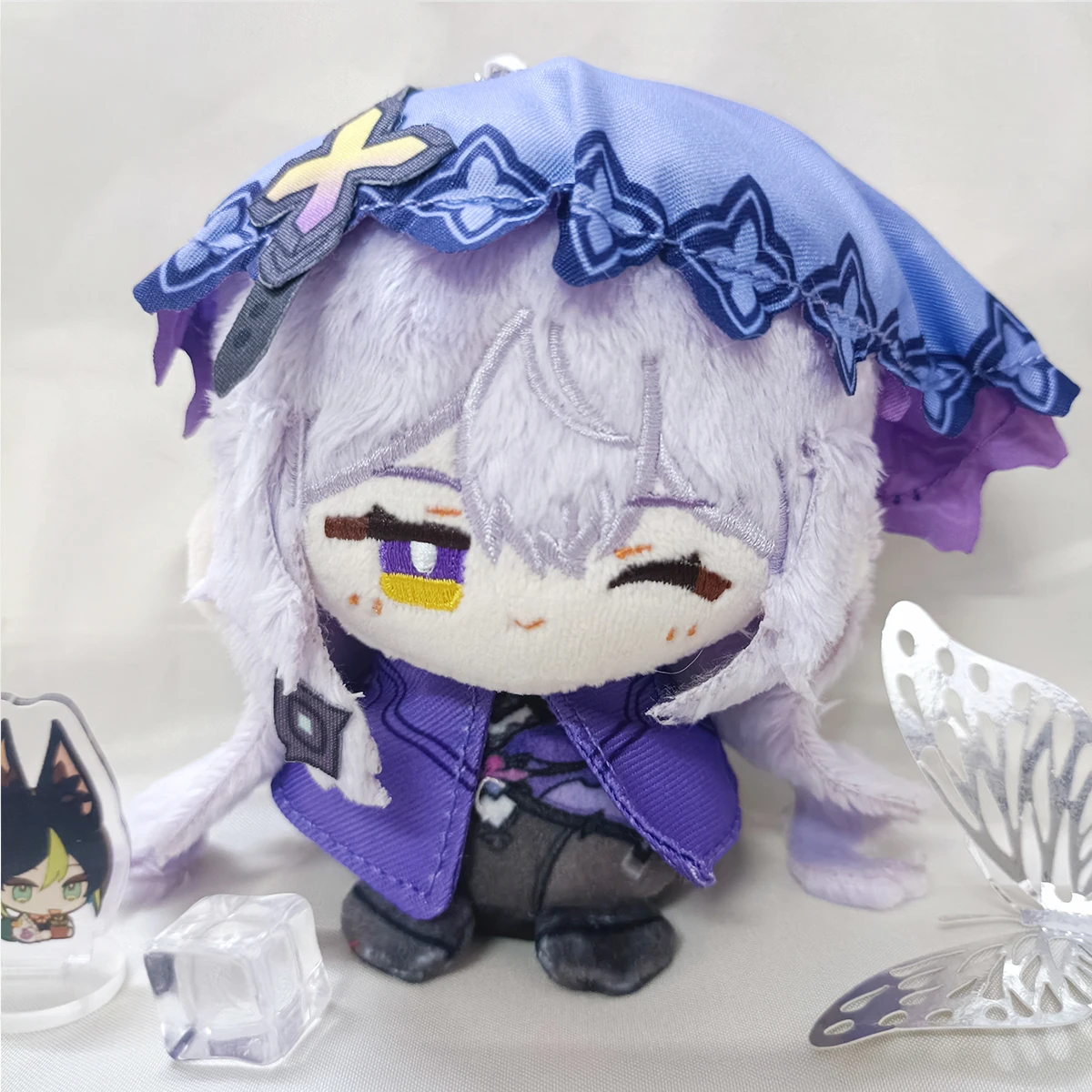 10cm Game Honkai: Star Rail Plush Dolls Sunday Aventurine Acheron Anime Cosplay Plushie Pendant Keychain Fans Christmas Gift