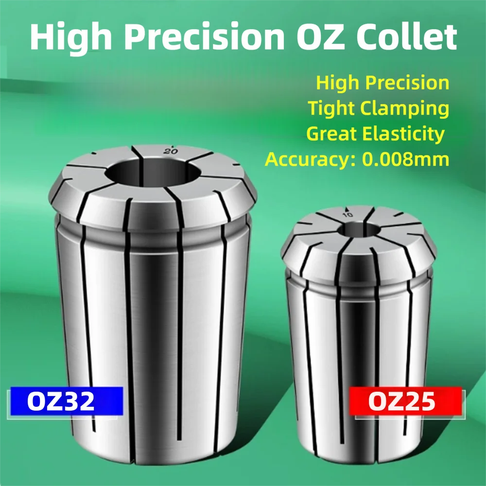 Mini Spring Lathe Collet Chuck EOC OZ16/20/25/32 Milling Cutter Holder 1/2 1/8 1/4 3/8 Machining Tools Drill Tap 6 3mm CNC Clamp