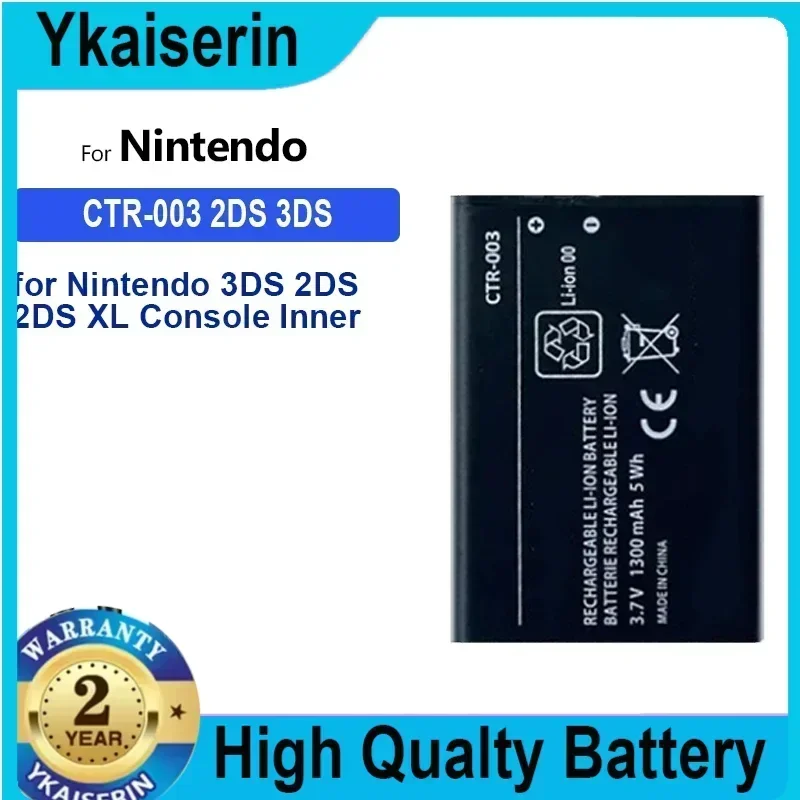 1300mAh Replacement Battery CTR-003 for Nintendo 3DS 2DS XL Console Inner Portable Power Bank Warranty + Track NO