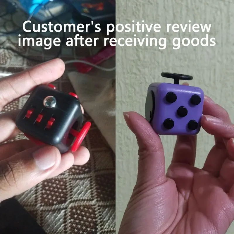 Fidget Kubus Decompressie speelgoed 3.4 cm Antistress Spelletjes Speelgoed Voor Kinderen Volwassenen Autisme ADHD Antistress Angst Stress Cu