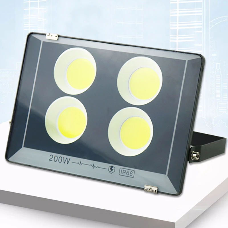 Luci di inondazione LED AC 220V 50W 100W 200W 300W 400W 500W Faretto ad alta luminosità LED impermeabile IP66 Lampione da giardino esterno