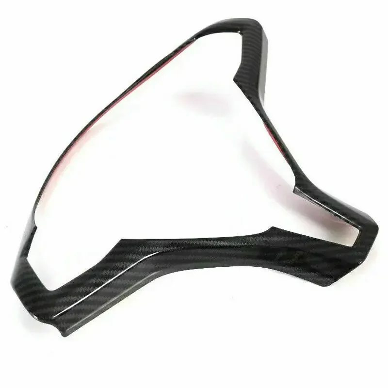 For Tesla Model X and Model S 2016 2017 2018 2019 2020 2021 ABS Carbon Fiber Inner Car Steering Wheel Cover Trim Frame Decor