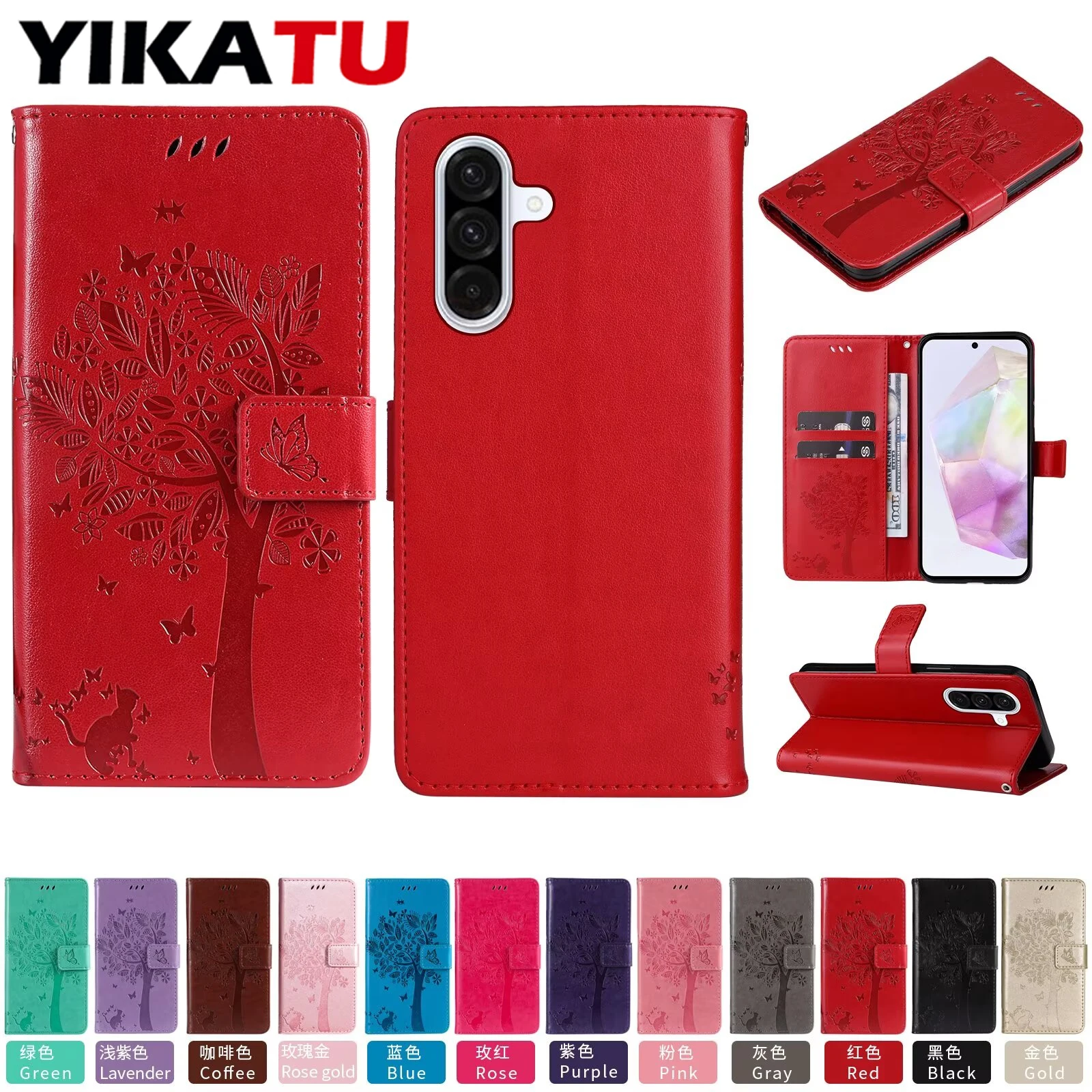 

20 Model Storage Compartment Magnetic Wallet Leather Case For Samsung Galaxy S24 Plus S23 S22 Ultra 5G Pro S21 FE S20 Lite
