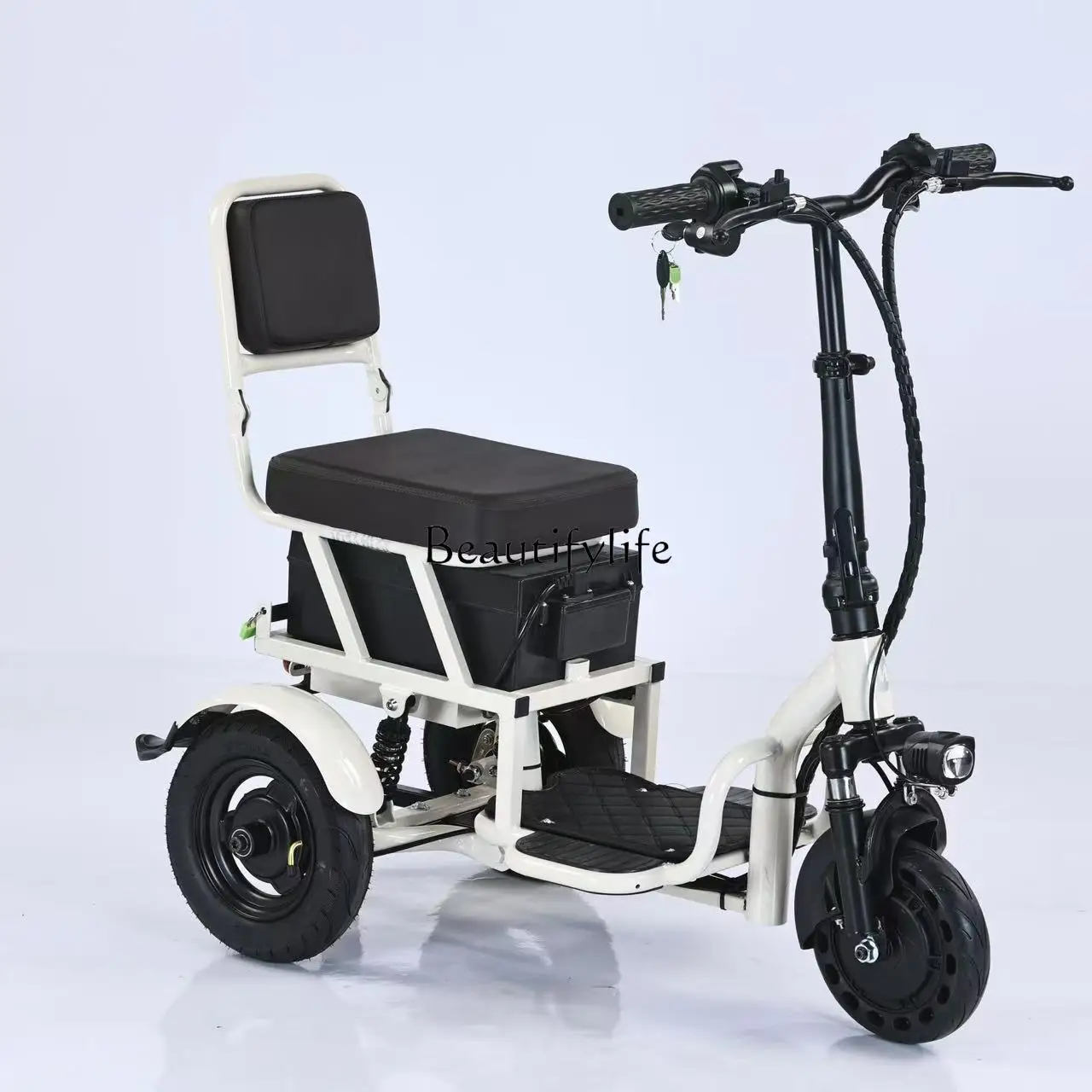 

*integrated tricycle small electric transportation folding car mini household portable tram