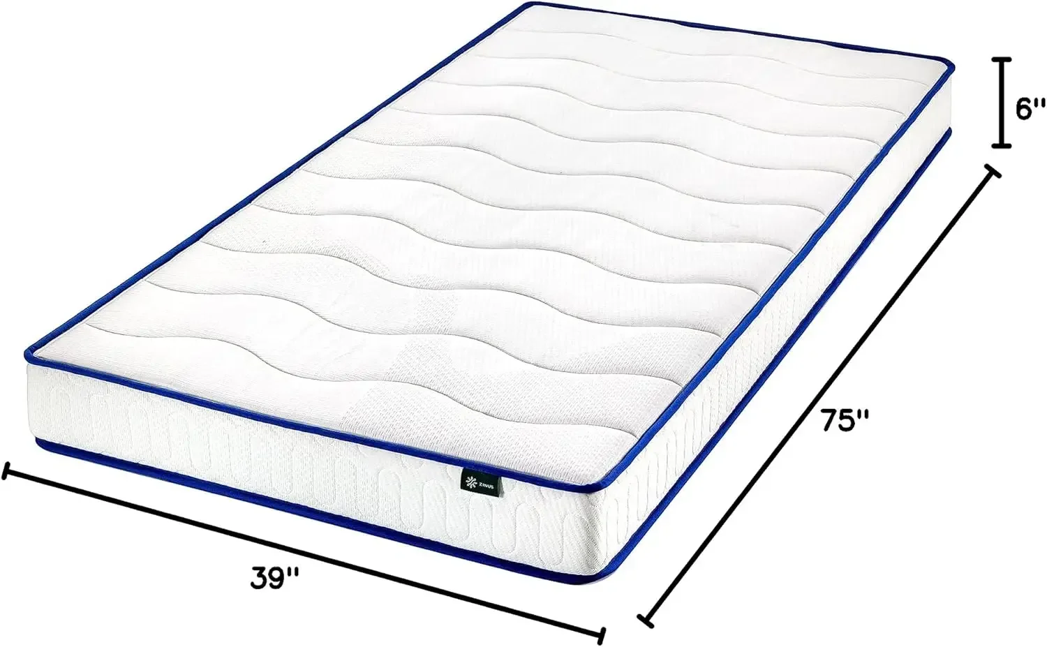 6 Inch Innerspring Mattress, Twin, Mattress for Kids, Medium Firm Feel, CertiPUR-US Certified Foams, Mattress in A Box