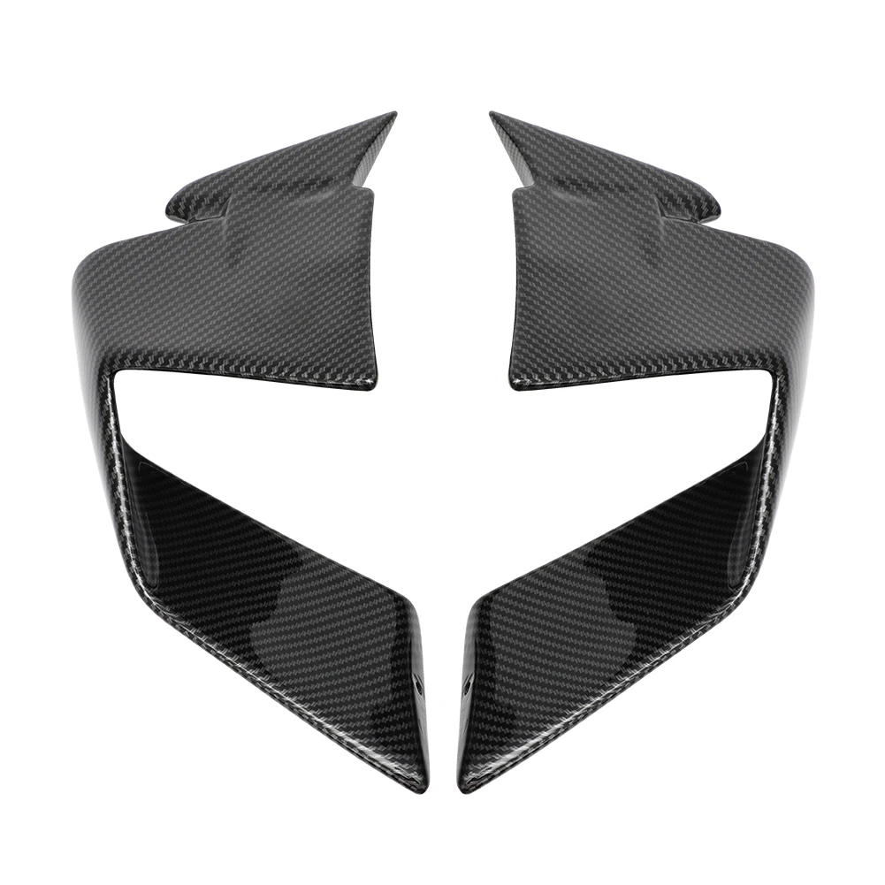 ABS Carbon Fiber Windshield Wing Fairing Front Aerodynamic Spoiler Winglet For BMW S1000RR S1000 RR M1000RR 2019 2020 2021 2022