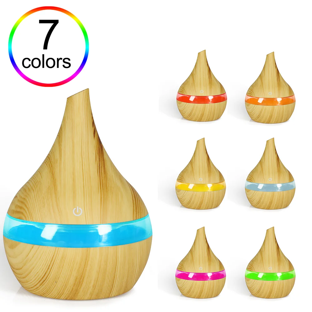 Portable Aroma Diffuser Ultrasonic Air Humidifier Essential Oil Mist Maker Cool Mist Air Purifier with 7 Color LED Night Light image 6