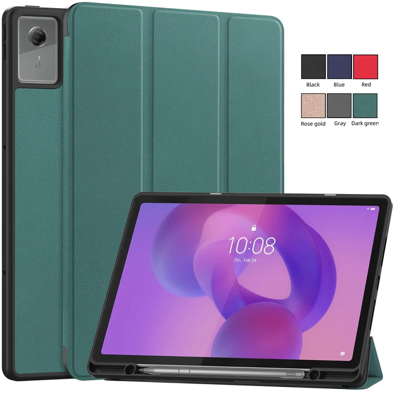 

For Lenovo Idea Tab Plus 12.1 2025 Case with Pencil Holder Trifold Magnetic Smart Cover For Xiaoxin Pad 12.1" 2025 tb365fc Case