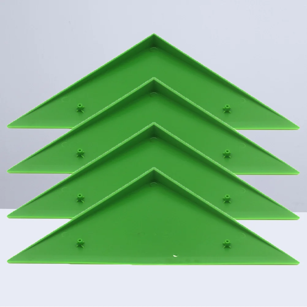 4PCS Durable Triangle Foosball Table Football Table Corner Protector Fit for Most Foosball Tables Green