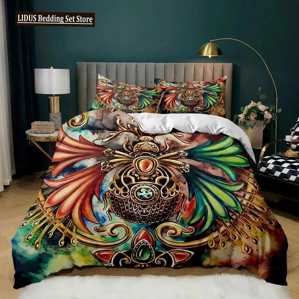 

Insect Duvet Cover Set Vintage Old Backdrop with Dragonfly Bedding Set Pillowcase Double Queen King Size Polyester Qulit Cover