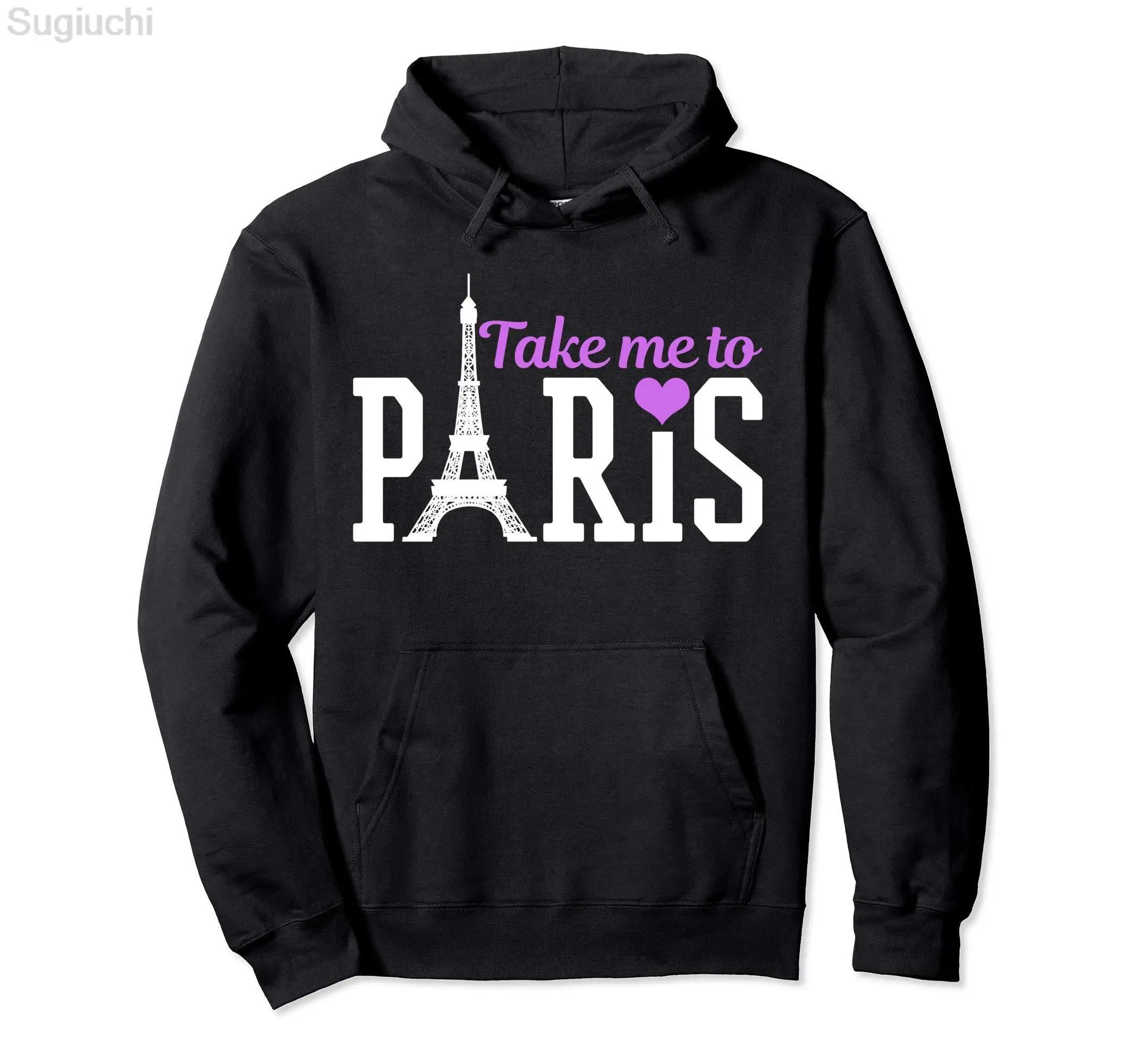 France Paris Moon Take me to paris Pullover Hoodie Men Women Unisex Cotton Hoodies Man Hip Hop Style Sweatshirt