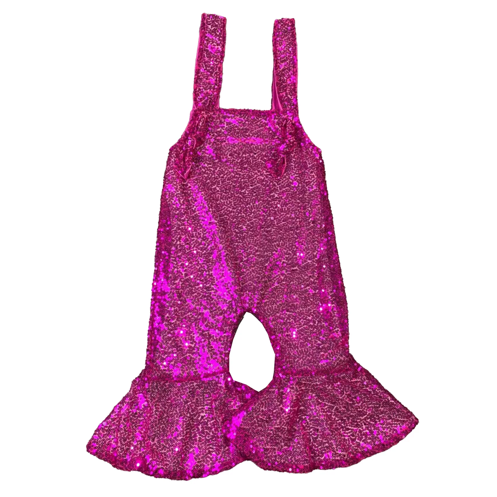 

Fall Winter Sequin Jumpsuit Western Girls Rompers Boutique Clothing Set Wholesale Little Girl Clothing Toddler Clothing