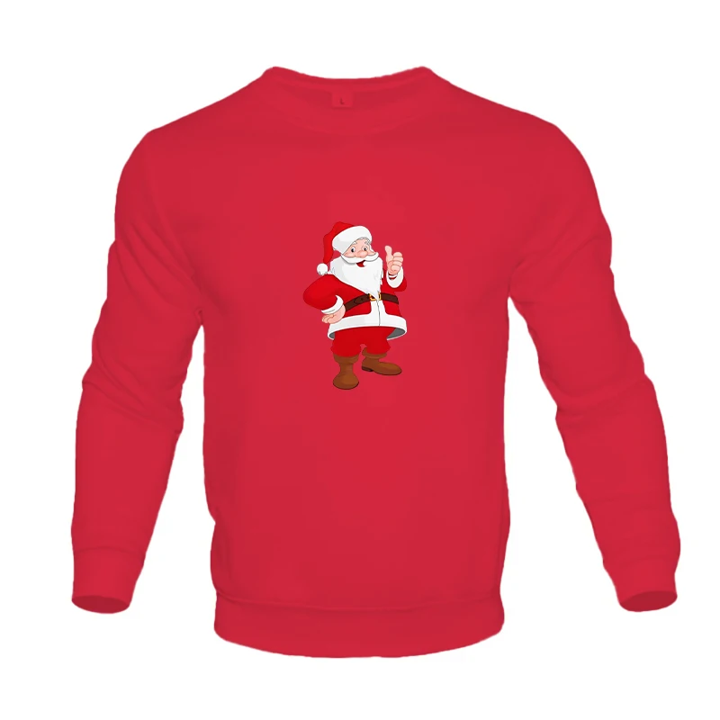 Wesołych Świąt Funny Cartoon Hoodie Mother Santa Claus Winter Sweater Kawaii Holiday Family Shirts Gift Autumn Family Clothes