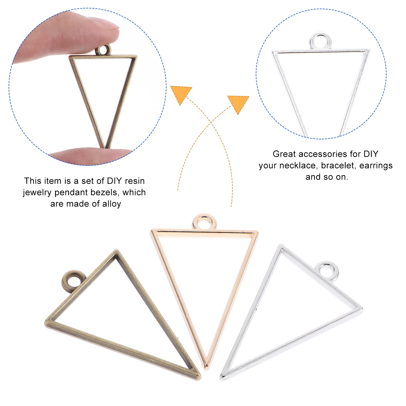 

30pcs Frame Bezel Epoxy Pendant Frame Pendants Jewelry Making Epoxy Link Charms Resin Craft Tool Lightweight Durable