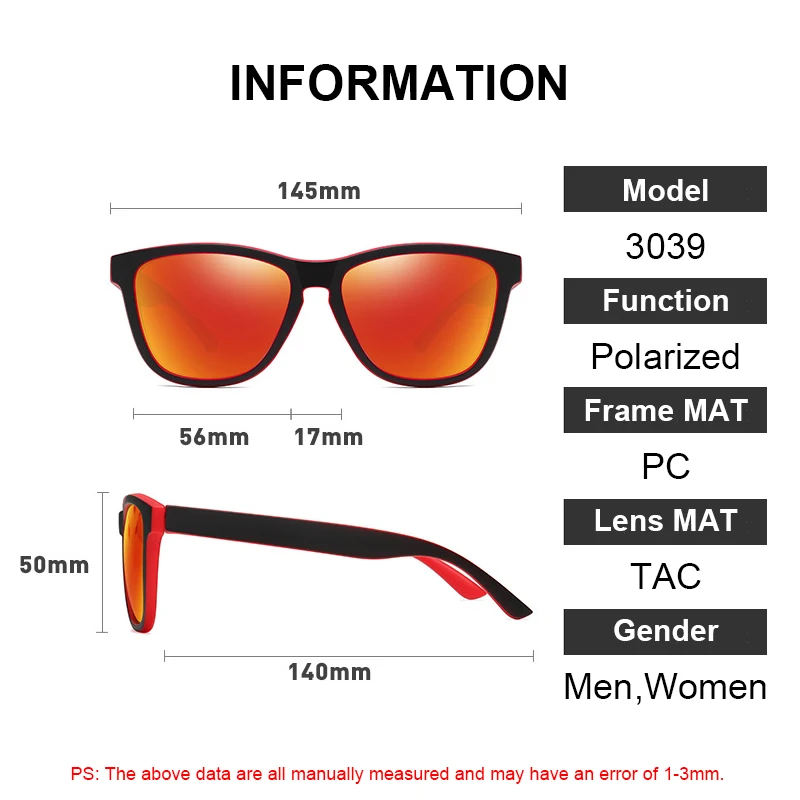 Retro Polarisierte Sonnenbrille UV400 Brillen für Fahren Angeln Wandern Laufen Radfahren Männer Frauen Outdoor Sport Brille