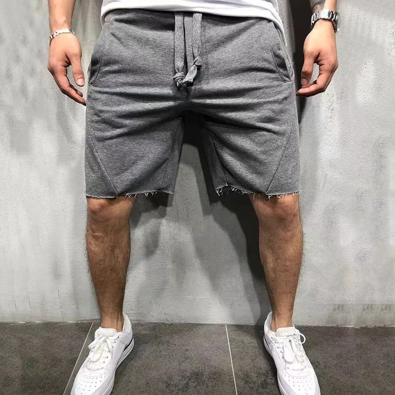 Homens de fitness cor sólida correndo shorts finos casuais shorts esportivos masculinos calças de quarto casuais calças masculinas