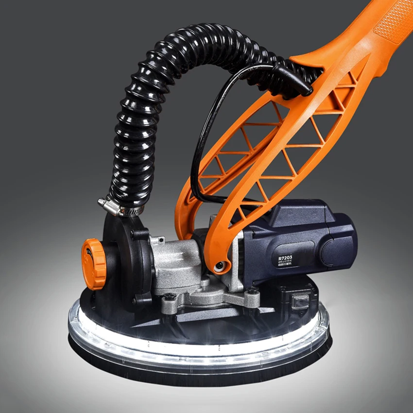 

820W 215mm Electric Drywall Sander Machine With Automatic Vacuum System LED Light Wall Putty Sanding Polishing Machine 220V