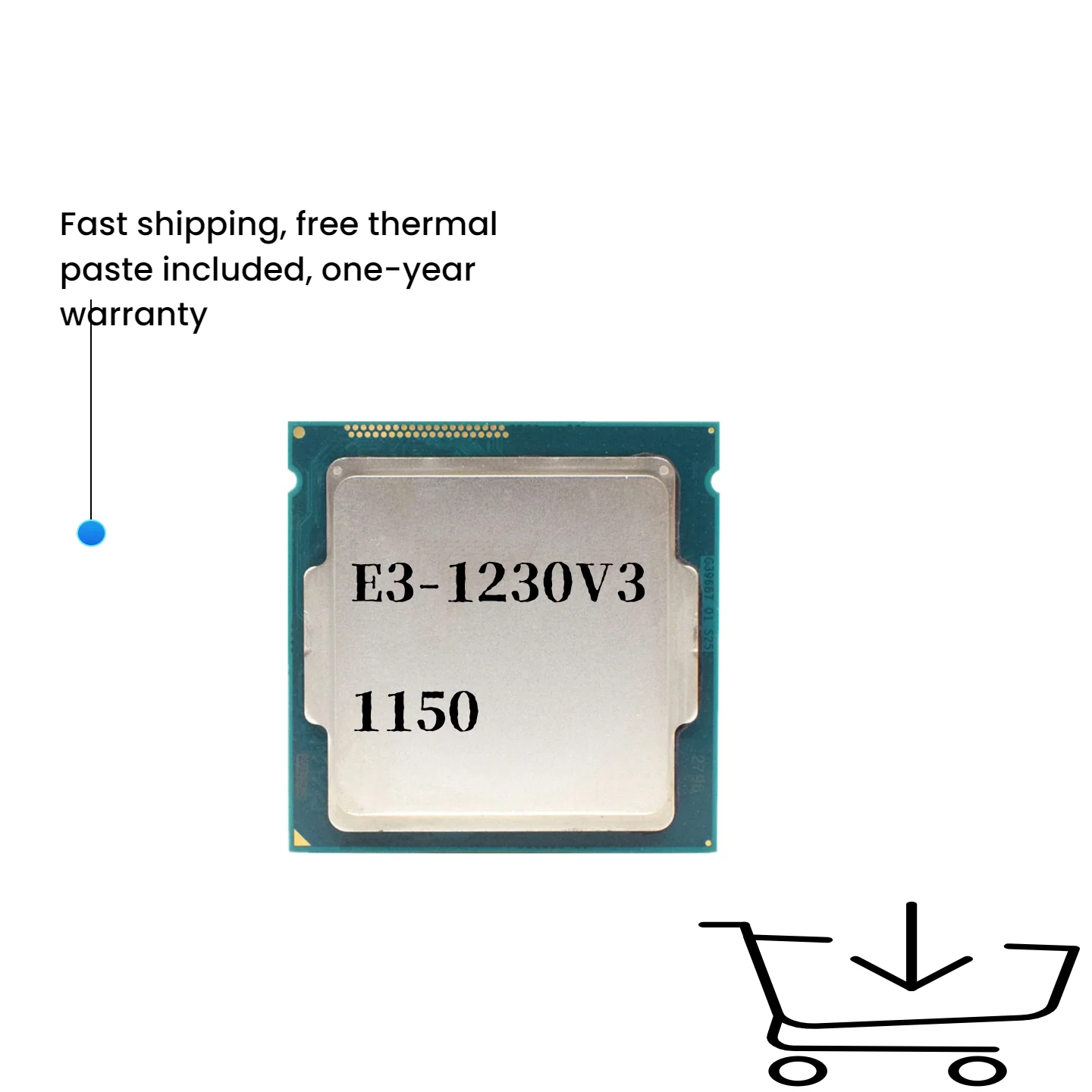 

Xeon E3-1230 v3 E3 1230 v3 E3 1230v3 3.3 GHz Quad-Core Eight-Thread CPU Processor 8M 80W LGA 1150