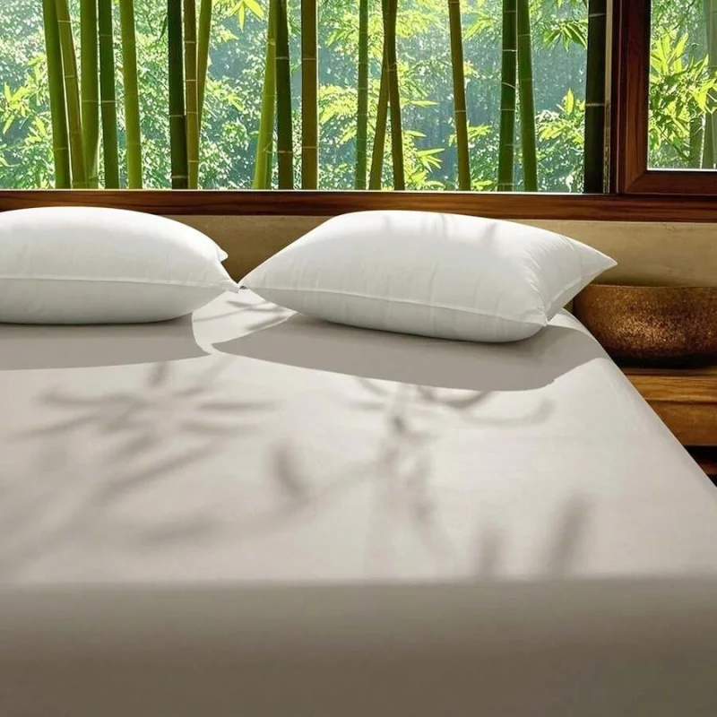Cooling Fitted Sheet Twin Size, 100% Rayon Derived From Bamboo, 16