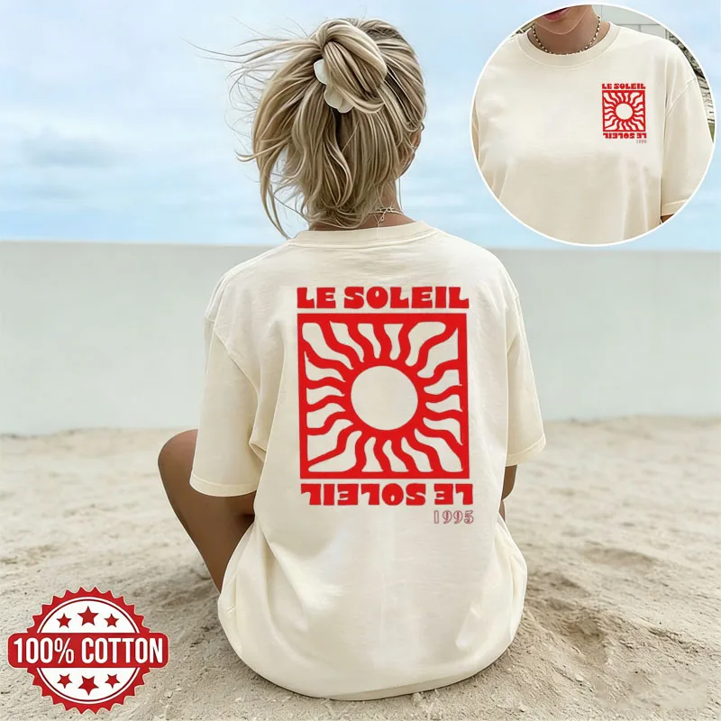 Women's Cotton T-shirt Trend Streetwear Summer Lady Casual Short Sleeve Woman Daily Loose Tops Sun Graphic Shirts Minimalist Tee