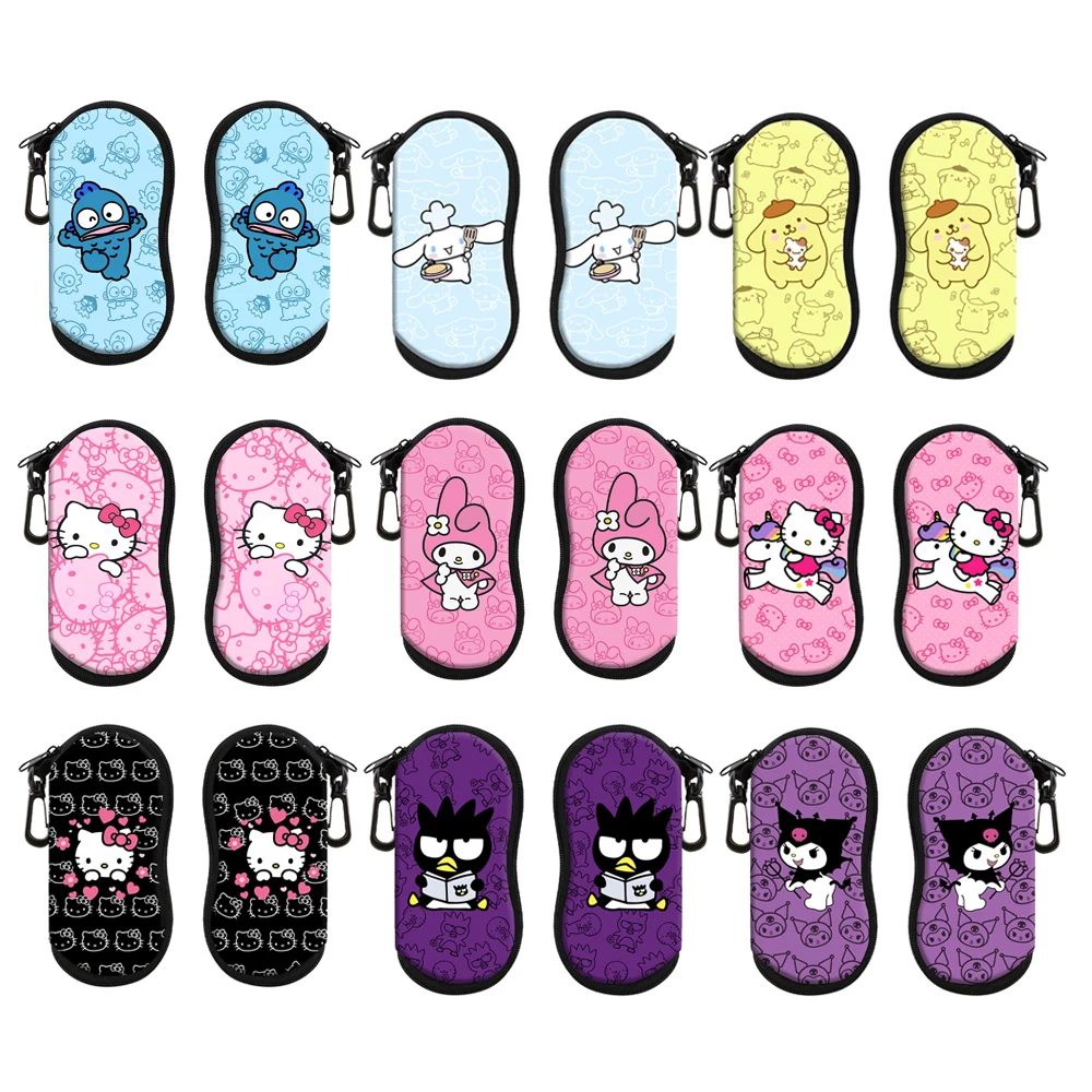 

Popular Anime Storage Box Portable Zipper Glasses Box Holder Fashion Sunglasses Bag Reading Eyewear Case 1pc