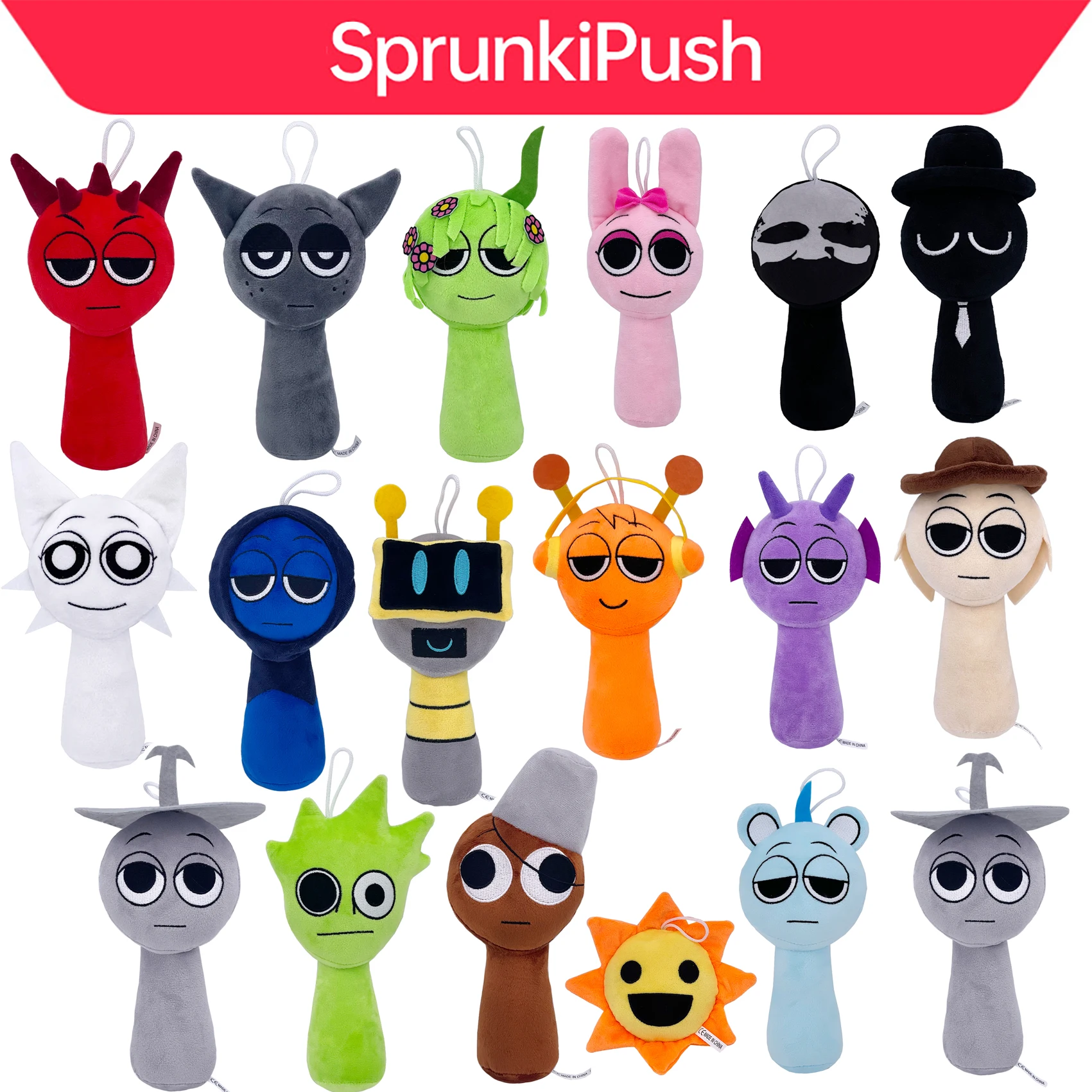 Sprunki Plush Toys Horror Game Sprunki Incredibox Plushie Cartoon Cute Soft Stuffed Pillow For Kids Birthday Christmas Gifts