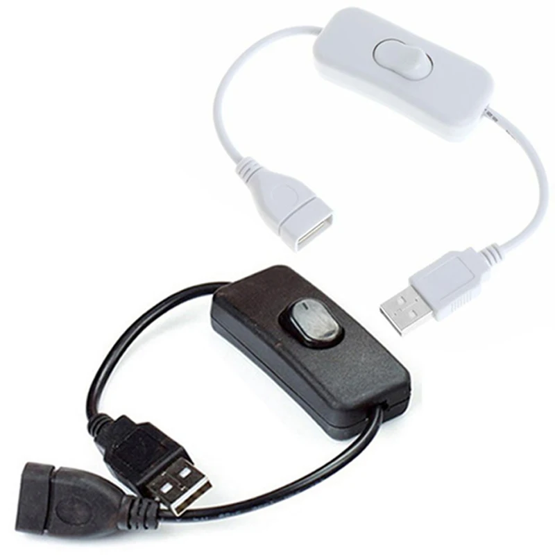 28 cm USB-Steuerkabel mit Ein-/Ausschalter, Verlängerungskabel für USB-Lampe, USB-Lüfter, Stromversorgungsleitung, langlebig, HEIßER VERKAUF, Adapter
