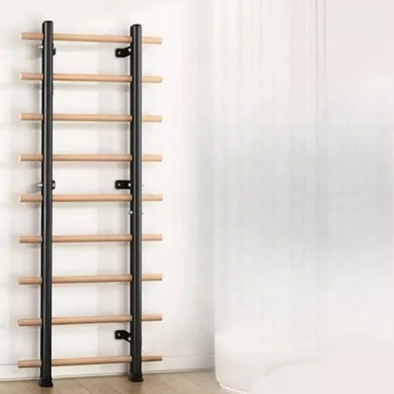 

Wooden Swedish Ladder Gym Fitness Pull Up Bar Wall Mounted