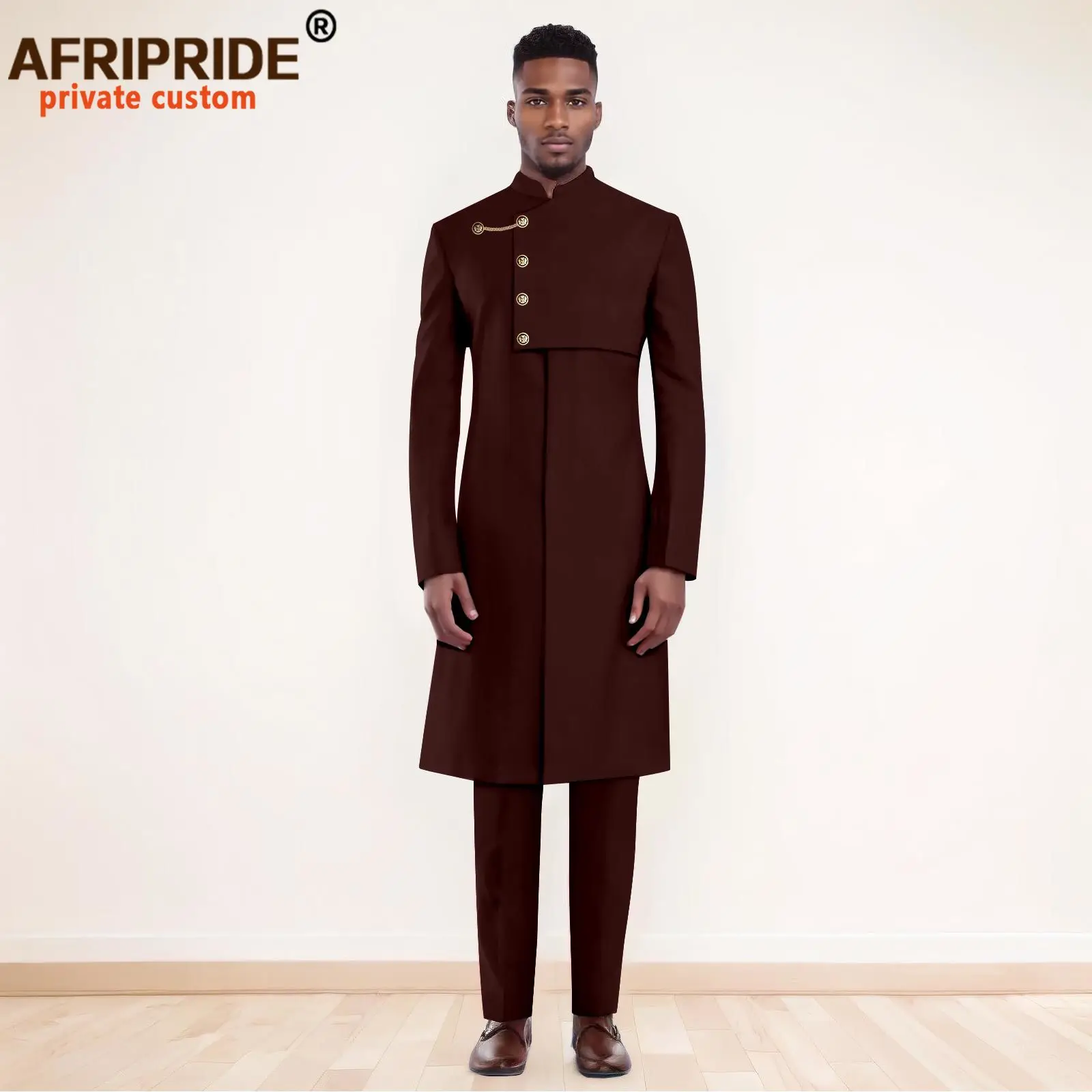 Men`s Suits Single Breasted Full Sleeve Slim Fit Blazer and Trousers Set African Clothes Formal Outfits for Wedding 2416051
