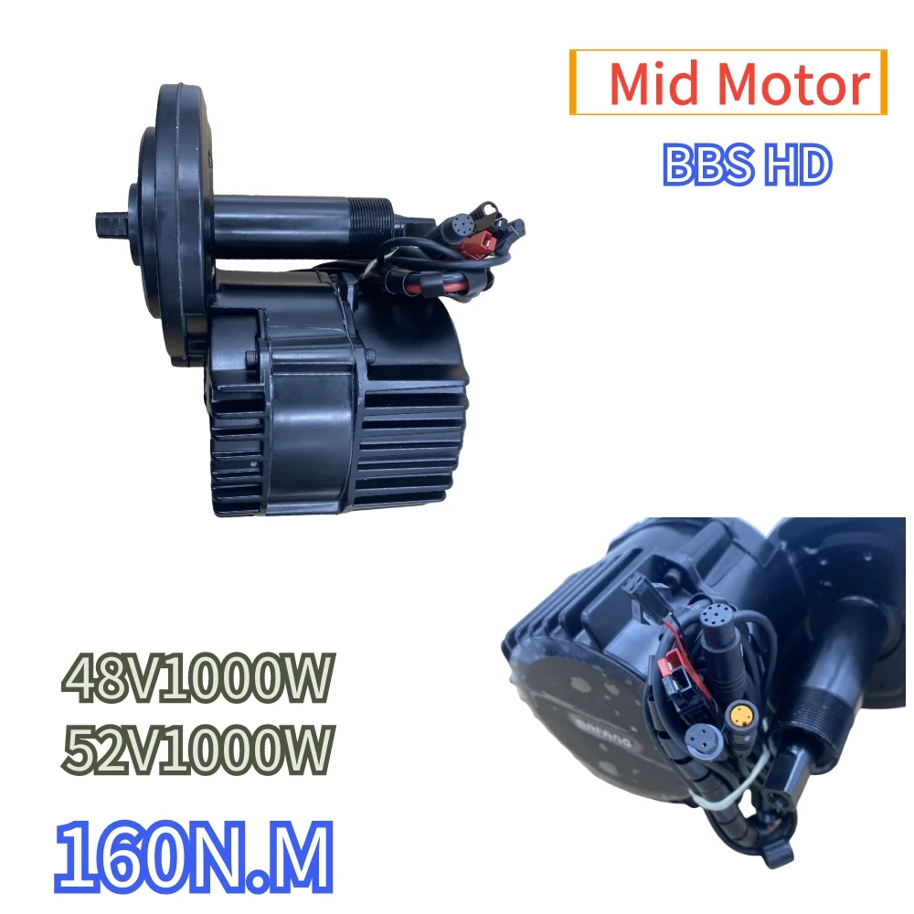 Bafang MID Motor BBSHD G320 48V1000W 52V High Power Motor 160N.M Bike Modified Electric Bike Motor Bare Metal