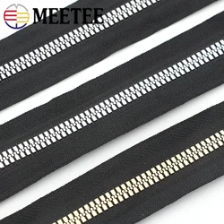 2/4Meter Meetee 3# 5# 8# 10# 15# Resin Zipper Large Zippers for Coat Down Jacket Outdoor Tent Decor Zip DIY Sewing Accessories