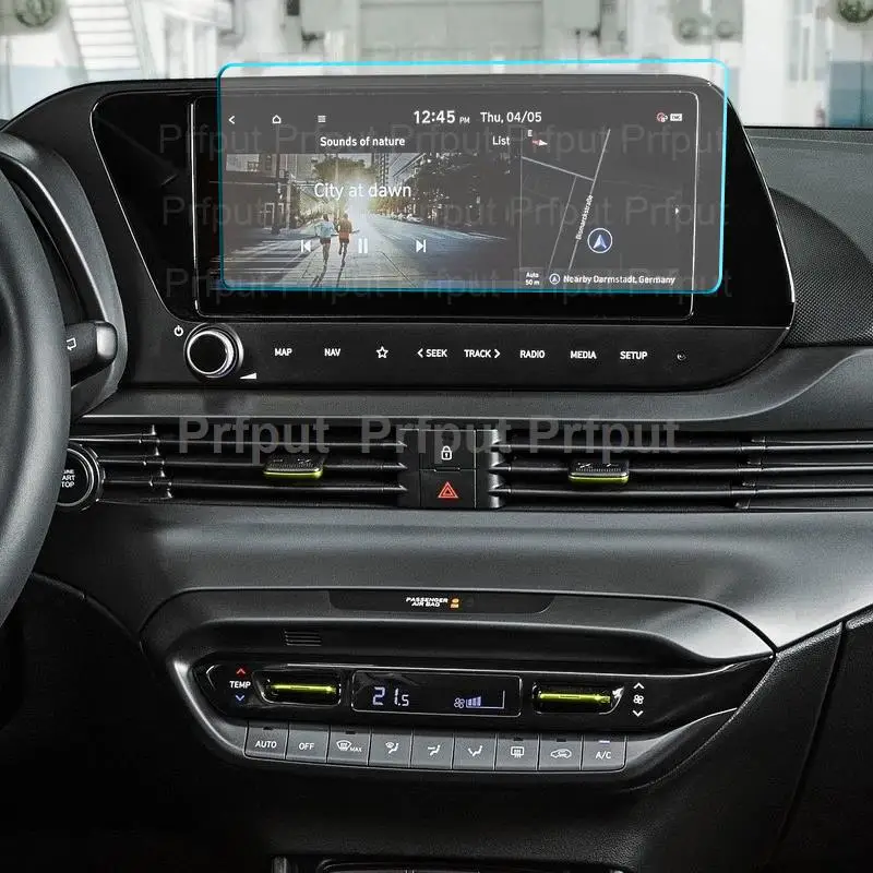 Tempered Glass Screen Steel Protective Film for Hyundai i20 2024 10.25 inch Car infotainment GPS Navigation screen protector